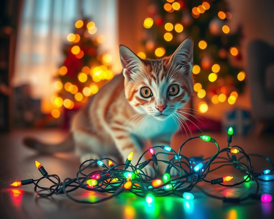 macska fényfüzér veszély