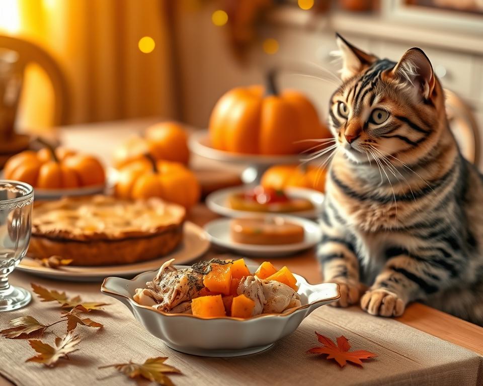 macska hálaadás étel