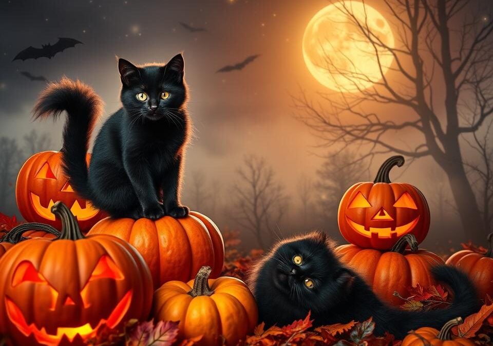 Macska és a Halloween – veszélyes vagy vicces?