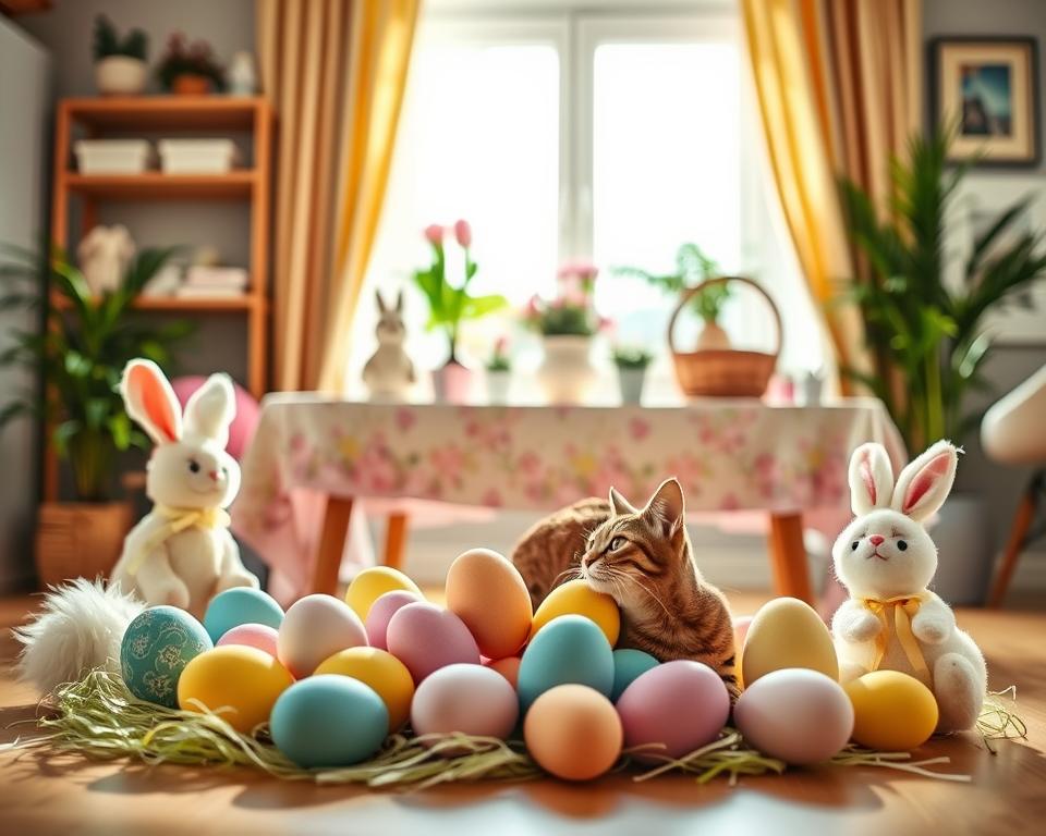macska húsvéti dekor