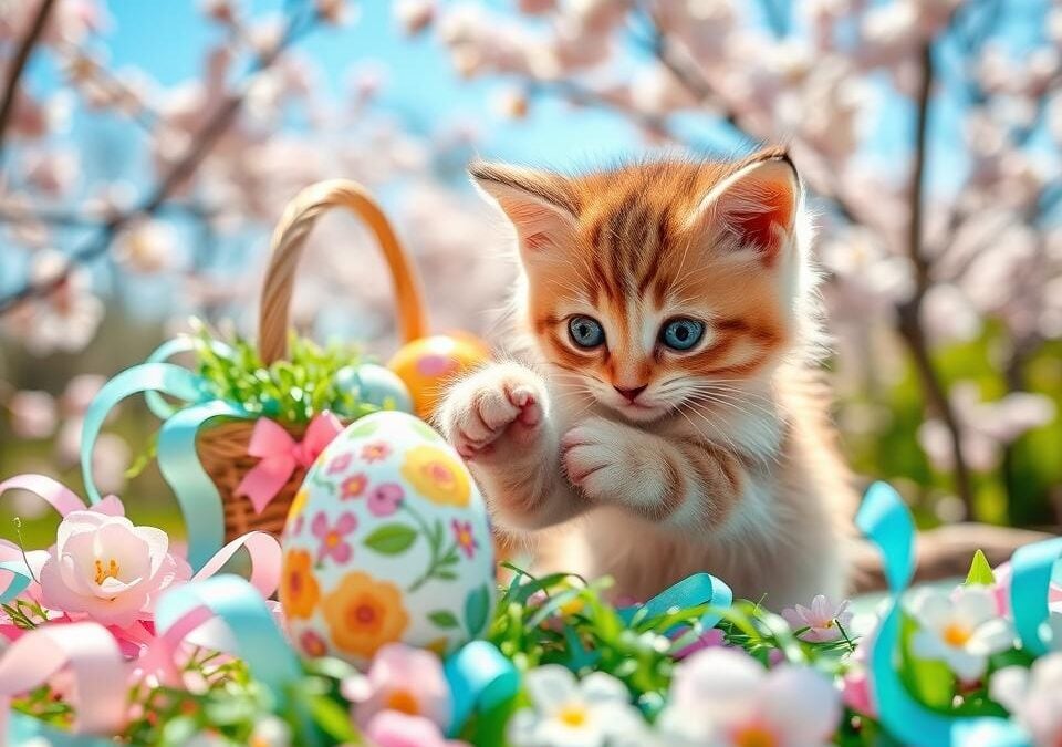 Húsvéti díszek és cicák – mit ne használj soha?