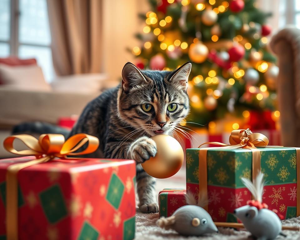 macska karácsonyi ajándék