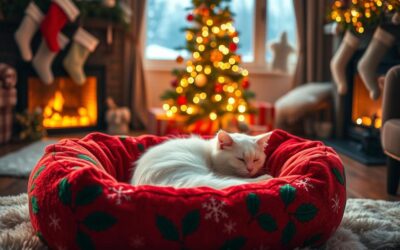 Hogyan készíts cicádnak karácsonyi fekhelyet?