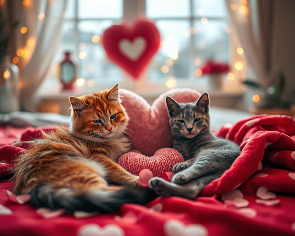 macska ölelés valentin-nap