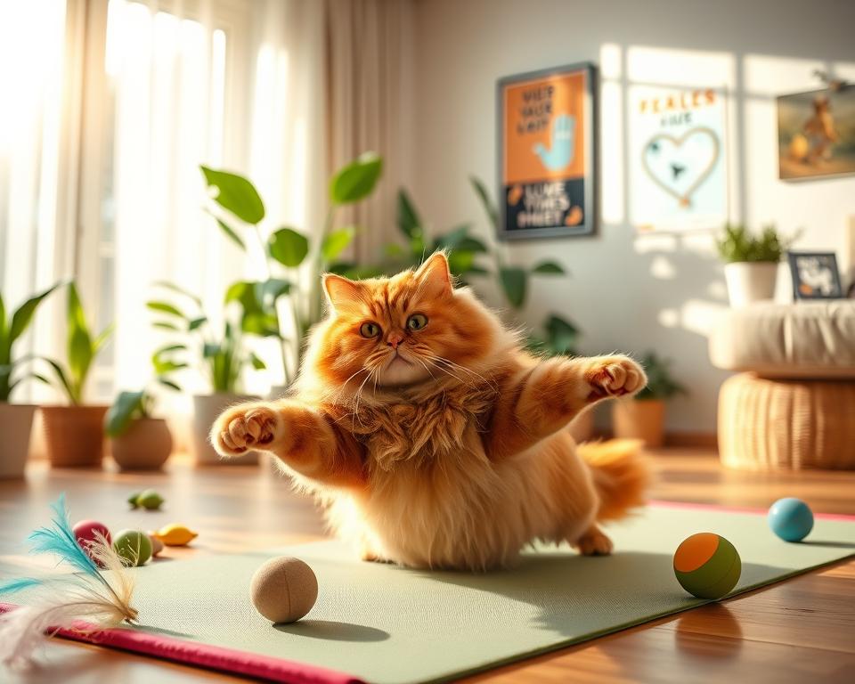 macska túlsúly miatti mozgásprogram