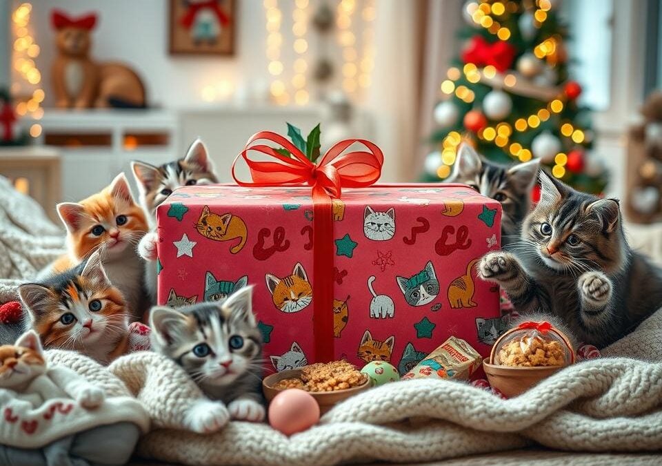 Macskás karácsonyi ajándékcsomag – mit tegyél bele?