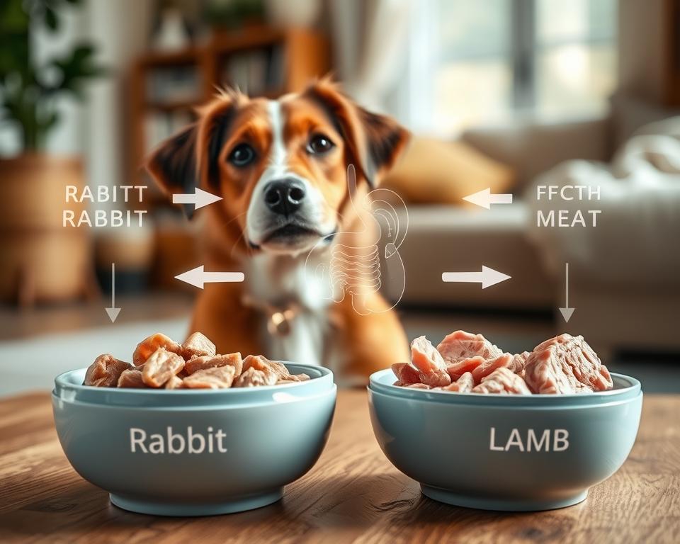 nyúlhús vs bárány emésztés kutyáknál