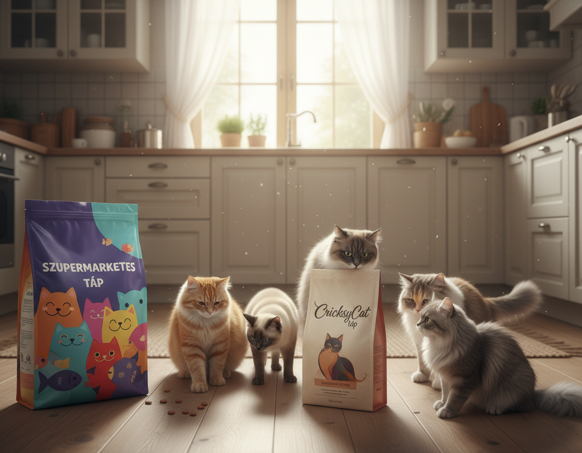 Szupermarketes táp és CricksyCat – rejtett különbségek