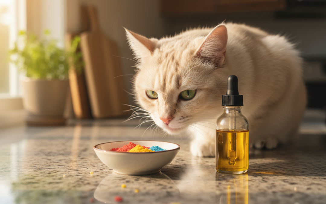 Vitaminpor vagy olajos forma – mit fogad el jobban a macska?