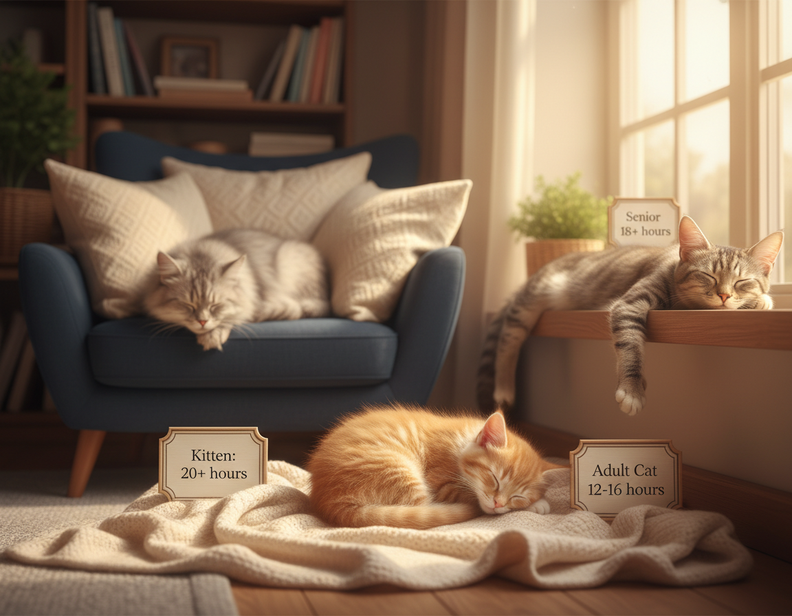 macska alvás mennyisége életkor szerint