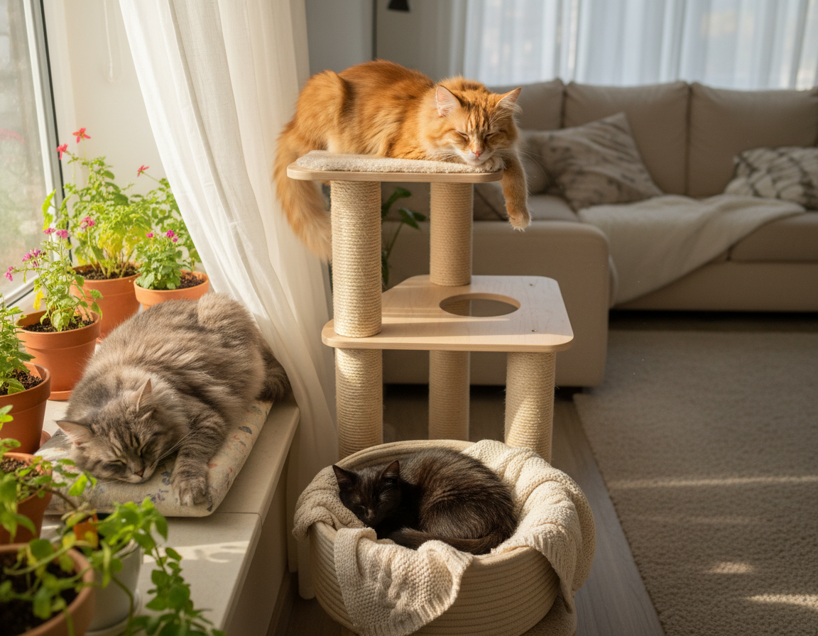 macska alvási hely preferenciák