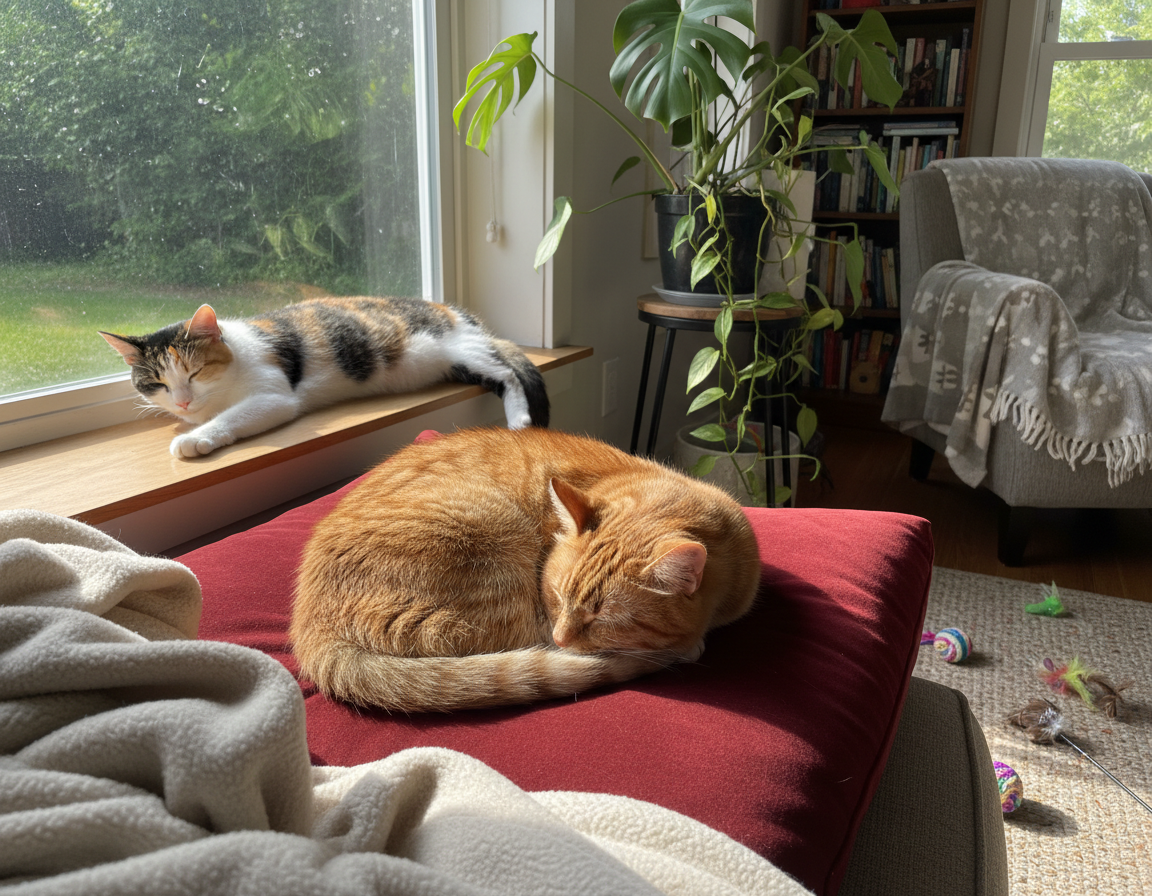 macska alvási szokások