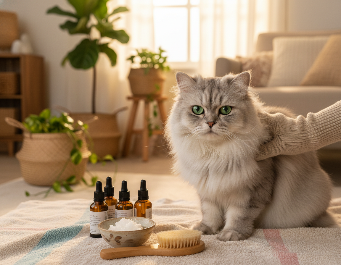 macska bőrápolás kókuszolajjal