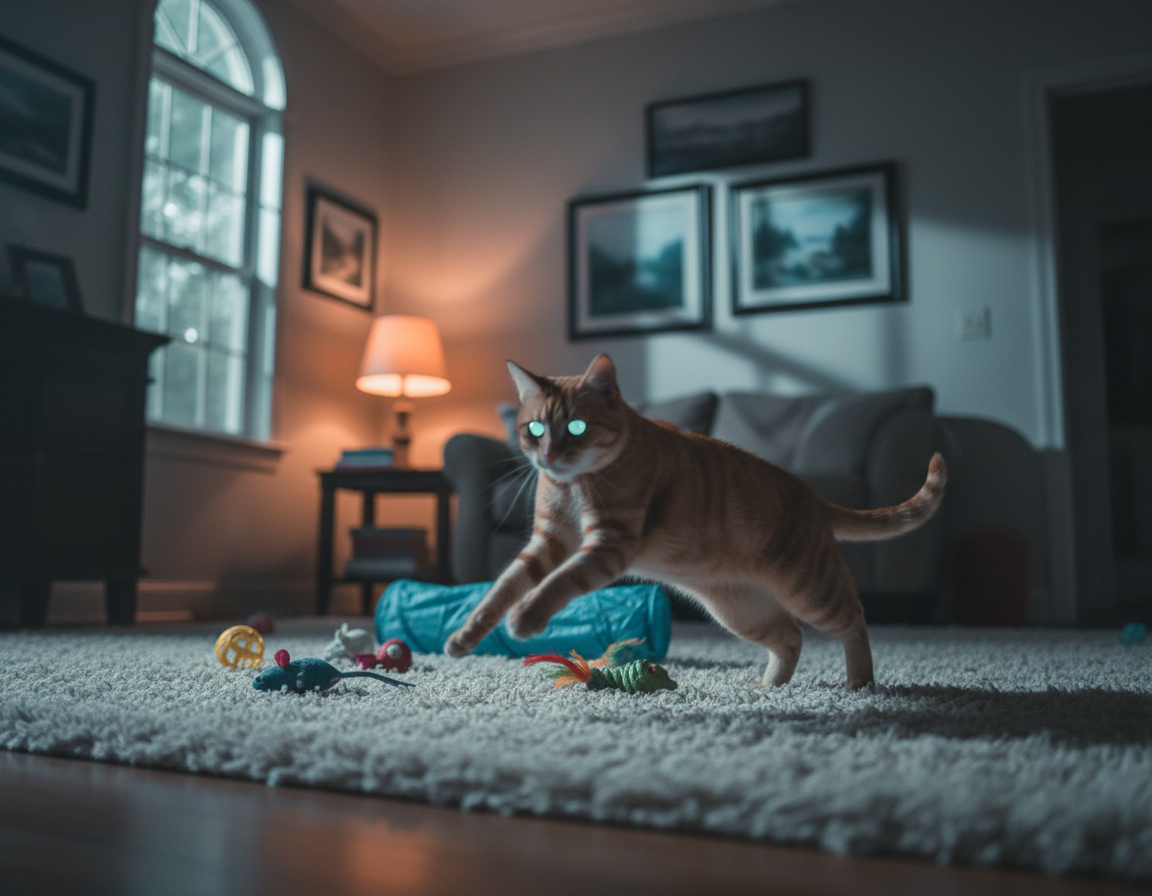 macska-ejszakai-jatekido macska éjszakai játékidő