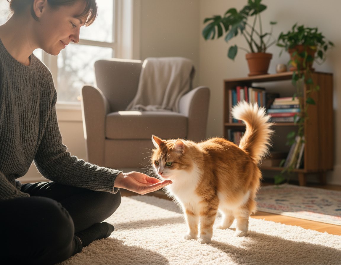 macska emberi érintéshez való szoktatása
