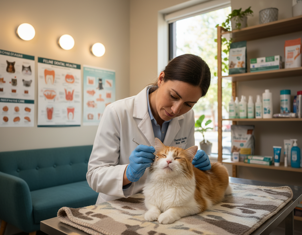 macska fogászati ellenőrzés