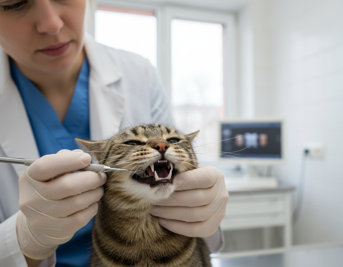 macska fogkő eltávolítás