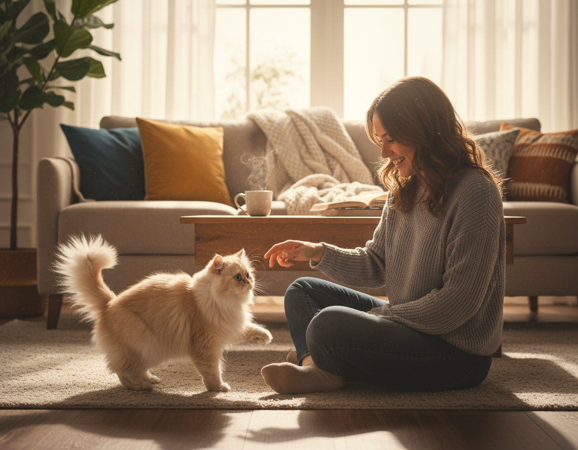 macska gazdival való interakciók