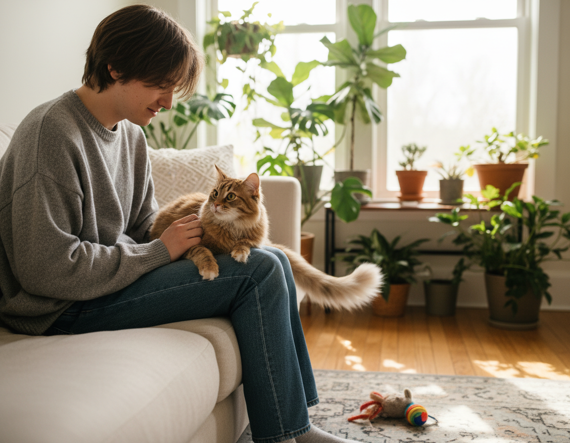macska gazdival való kapcsolata