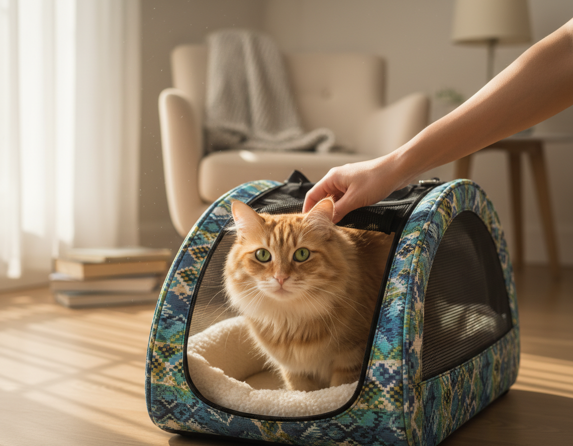 macska-hordozo-hasznalata macska hordozó használata