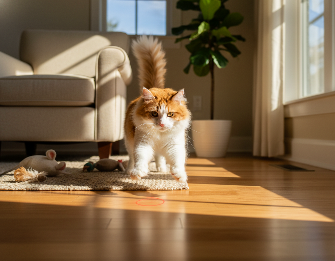 macska lézeres edzés