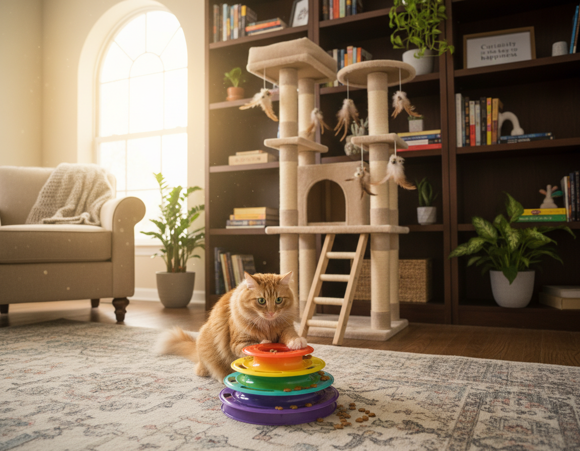 macska mentális stimuláció fontossága