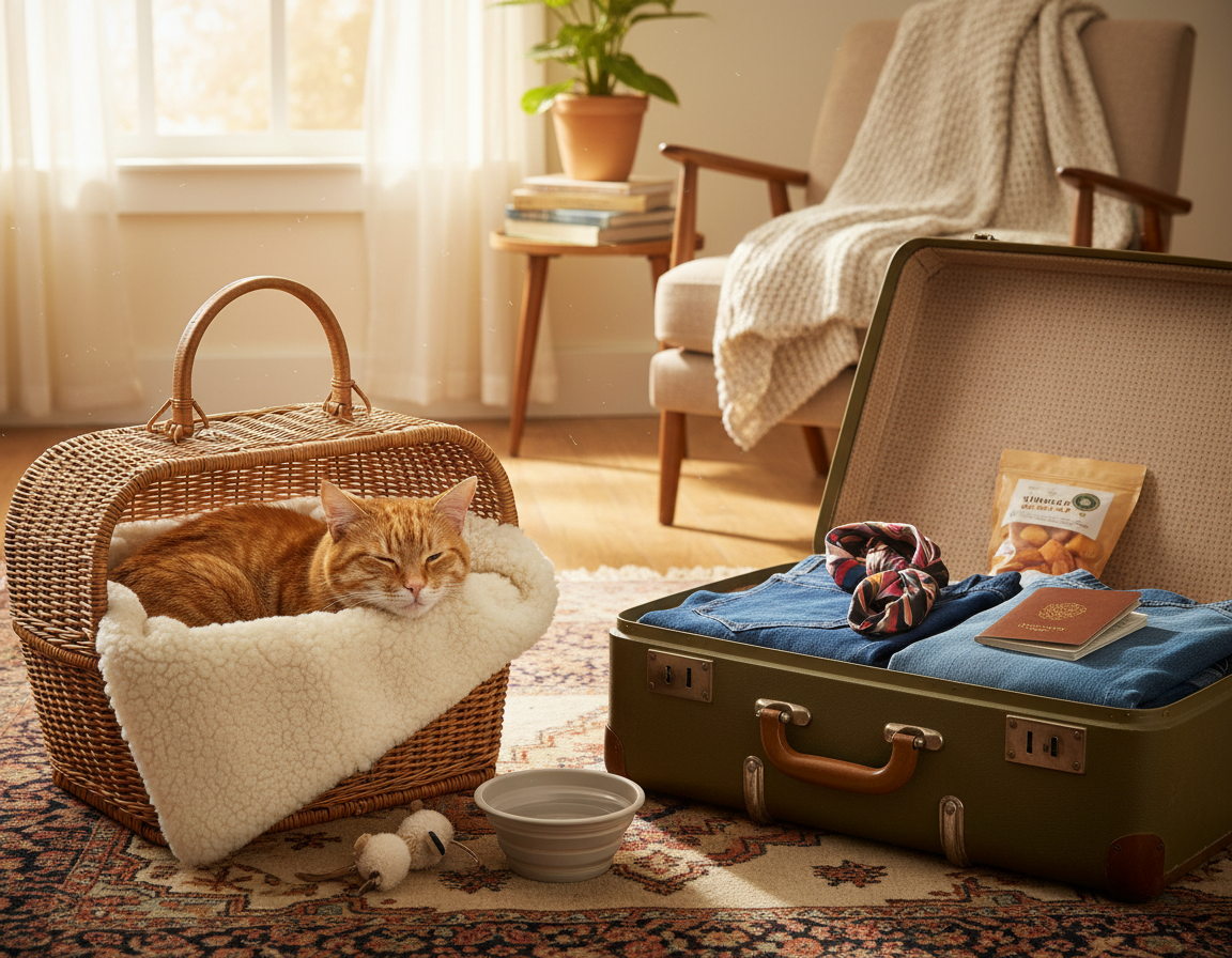 macska nyugodt utazás előkészületek