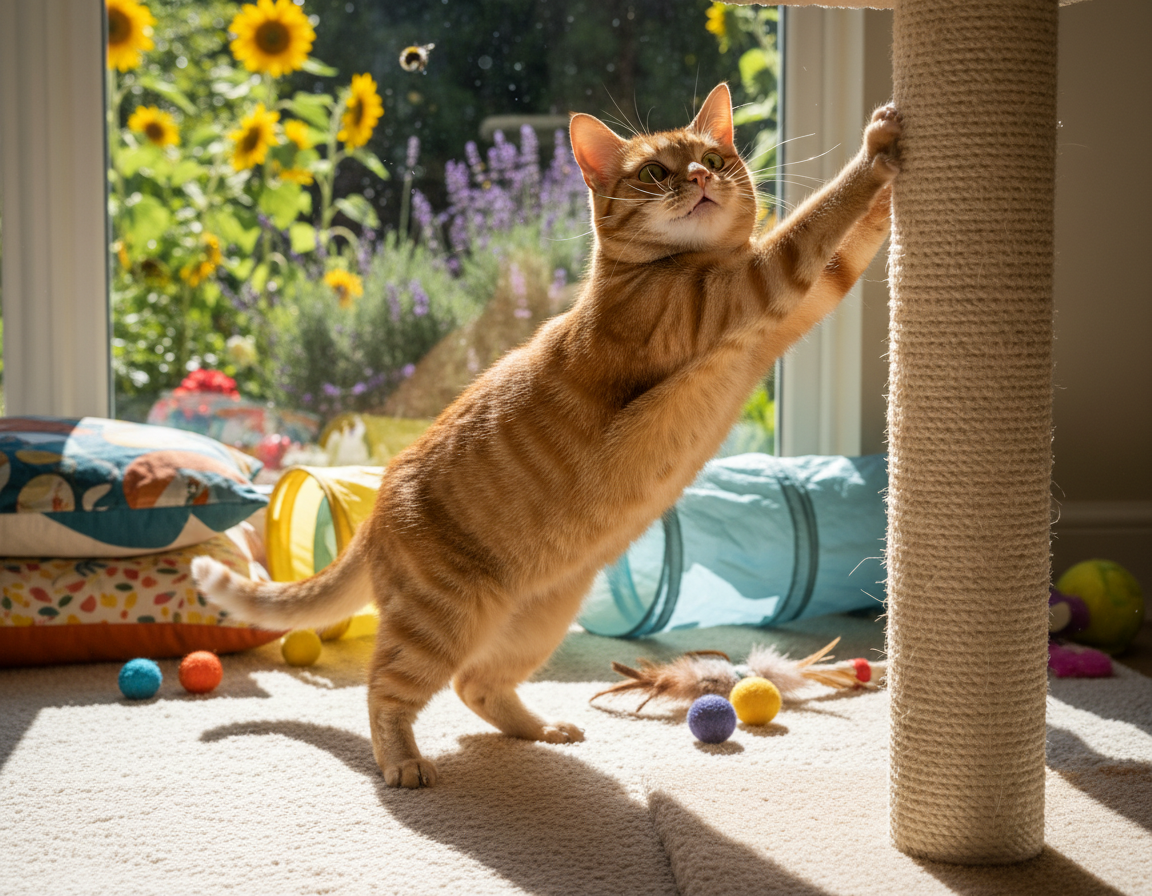 macska örömteli testbeszéd