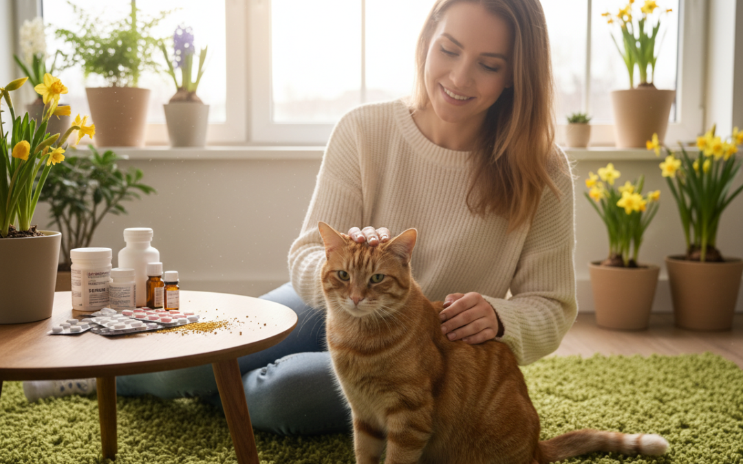 Macska tavaszi allergia kezelése – Minden, amit tudnod kell róla!