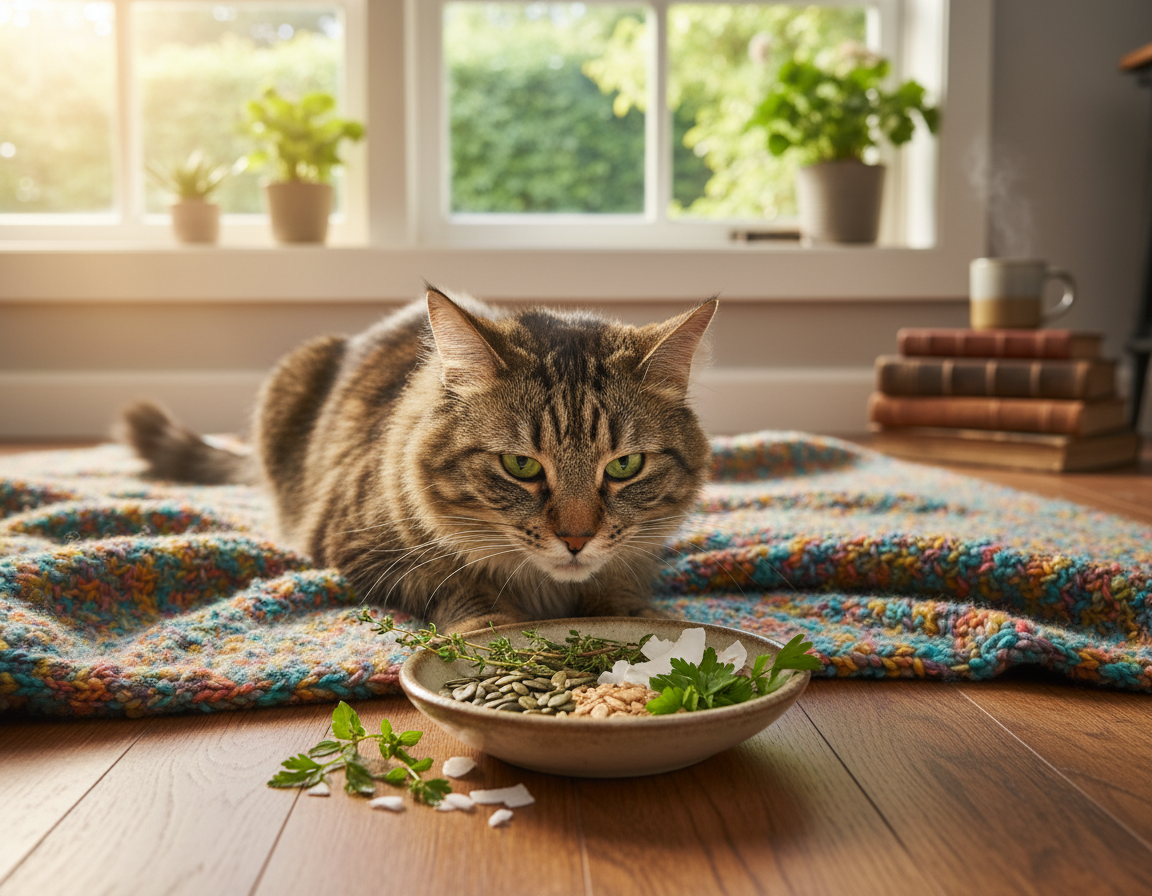 macska természetes féreghajtók