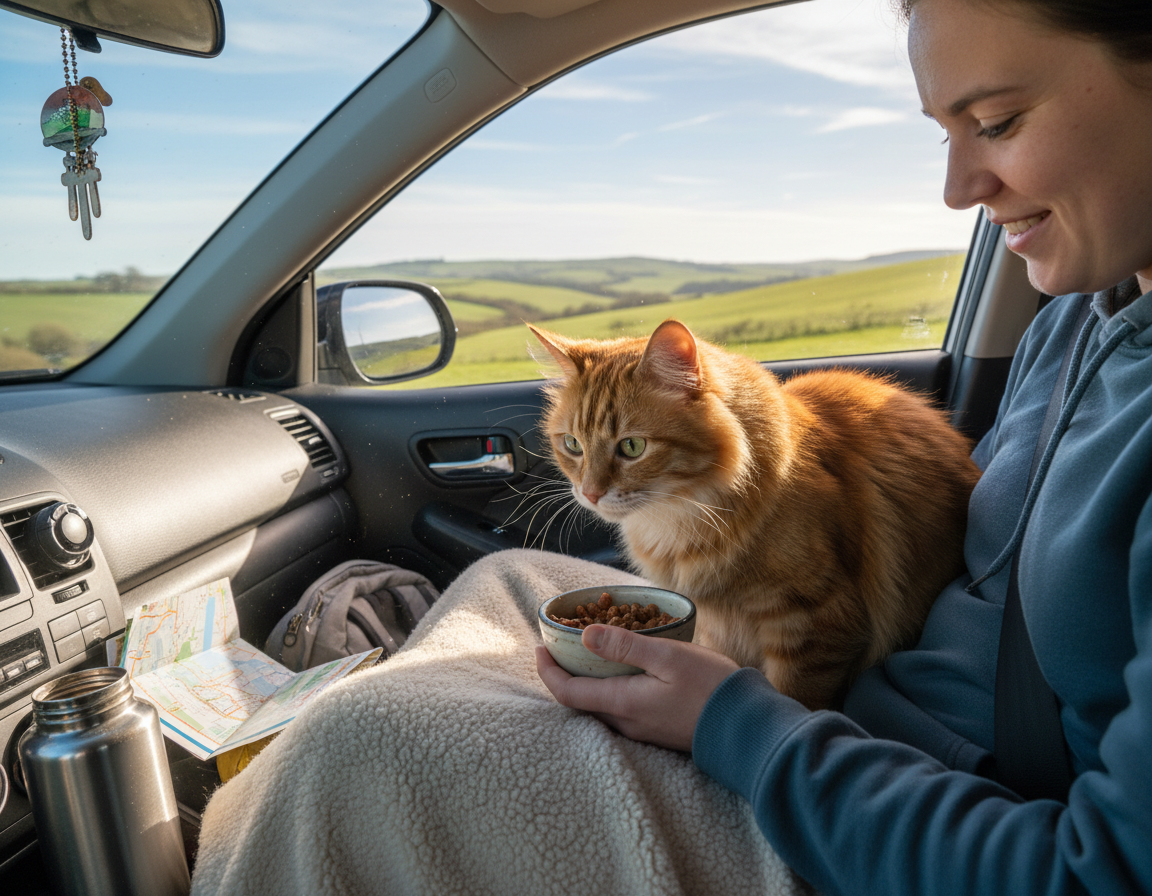 macska-utazas-alatti-etetes macska utazás alatti etetés