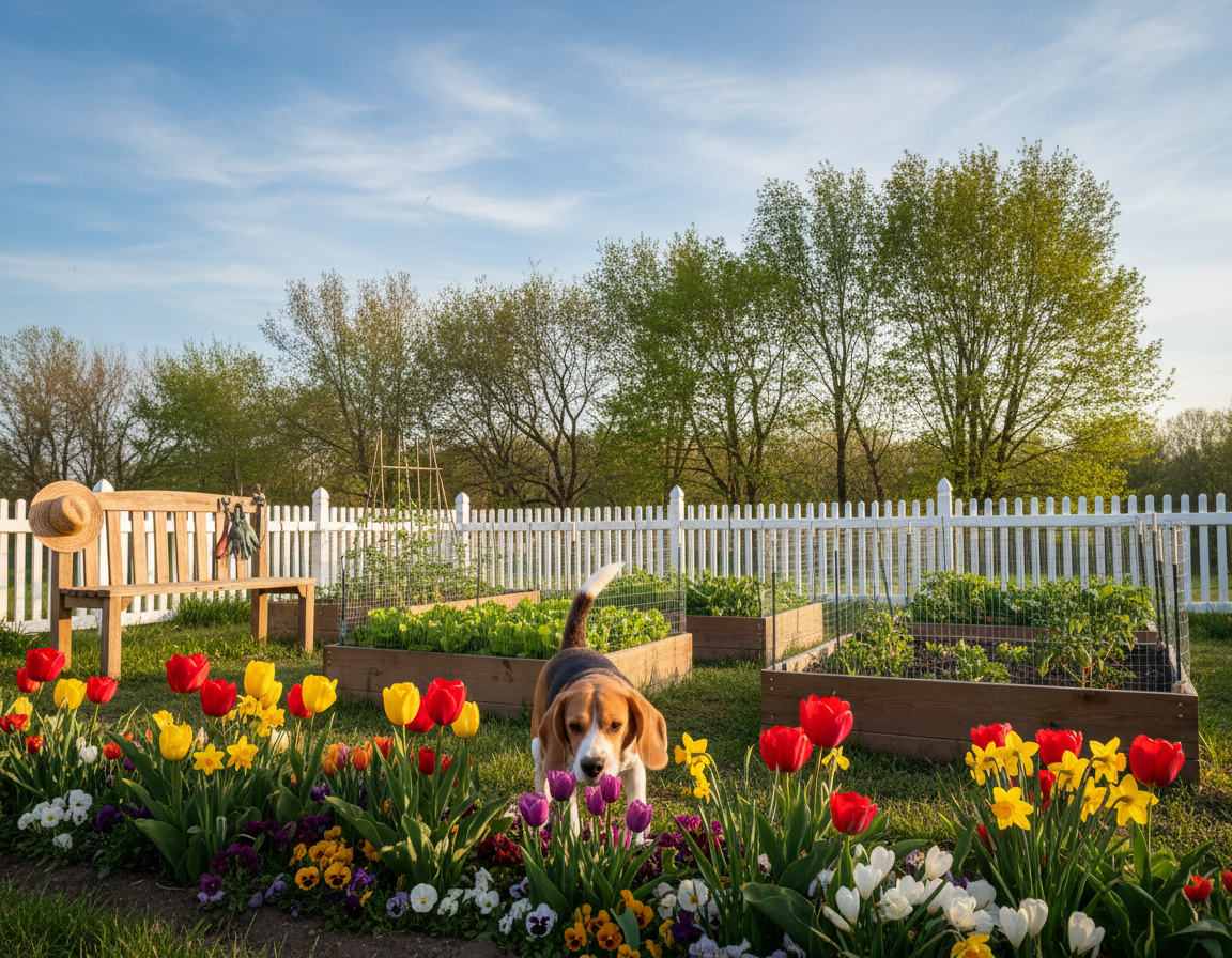 Tavaszi kerti munkák és a kutya – hogyan védd meg őt?