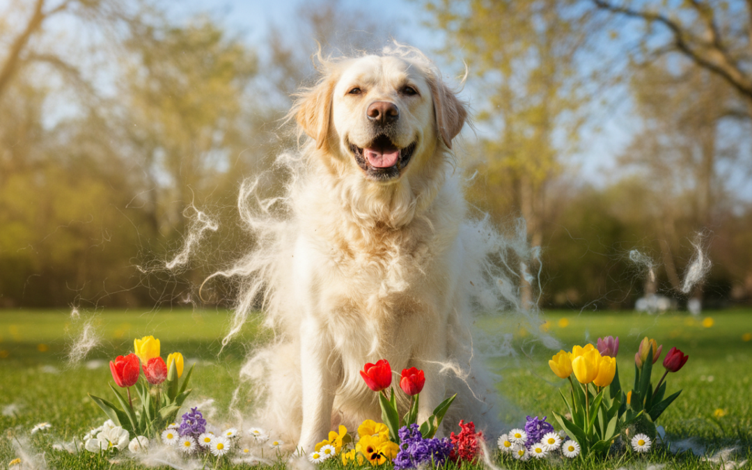 Hogyan kezeld a kutyád vedlését tavaszi időszakban?