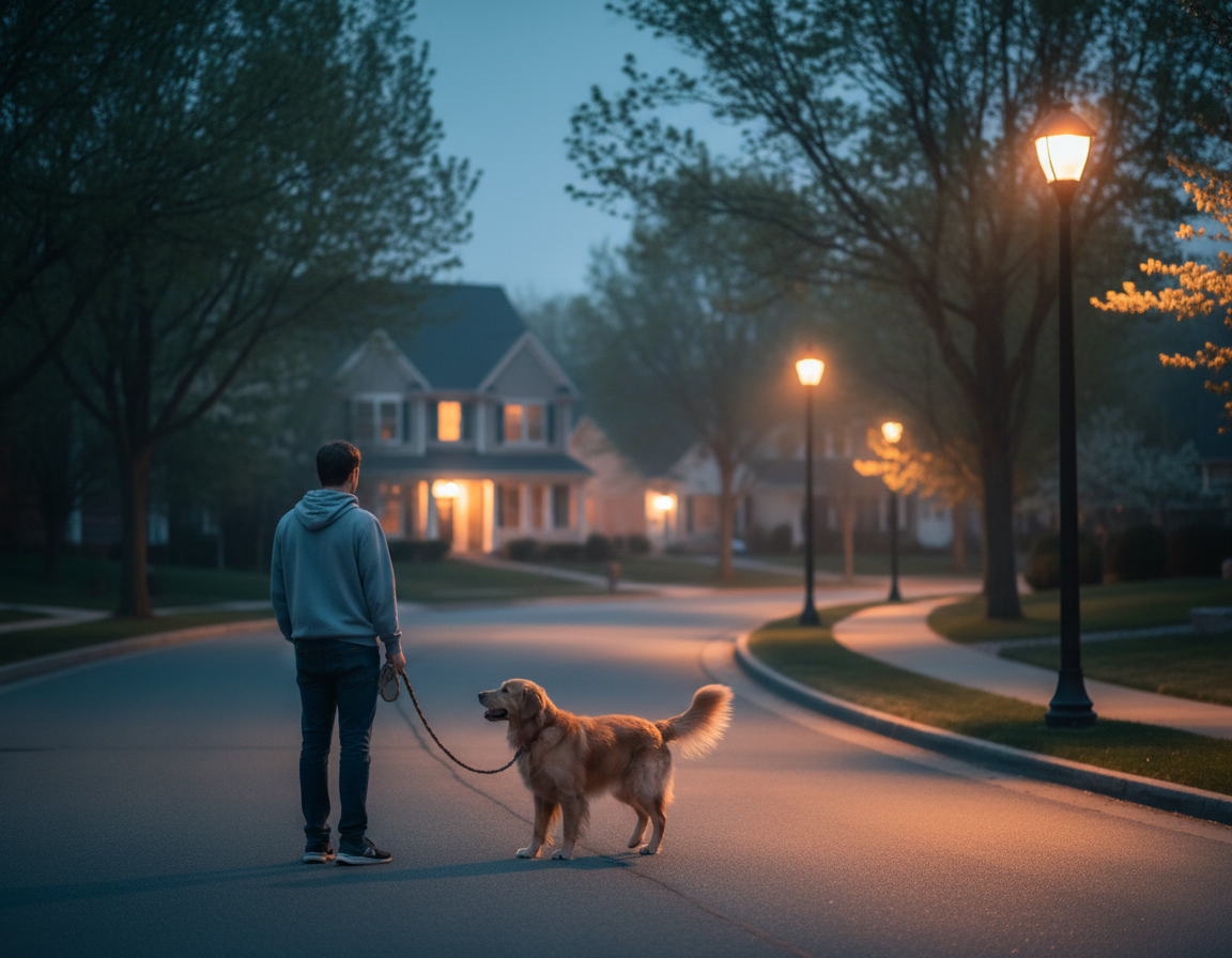 kutya-tel-biztonsag-sotetedes-utan kutya tél biztonság sötétedés után