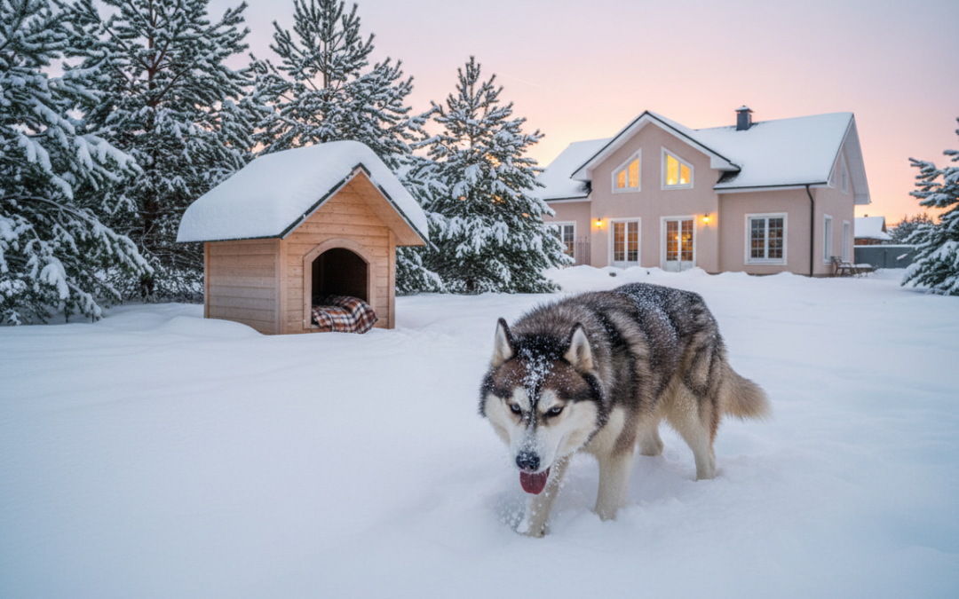 Felügyelet télen – ha a kutya kint marad