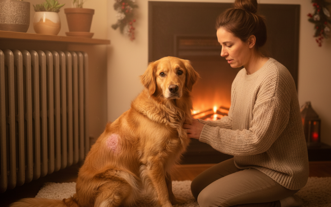 Fűtésszezon mellékhatásai kutyáknál – száraz bőr, nyugtalanság