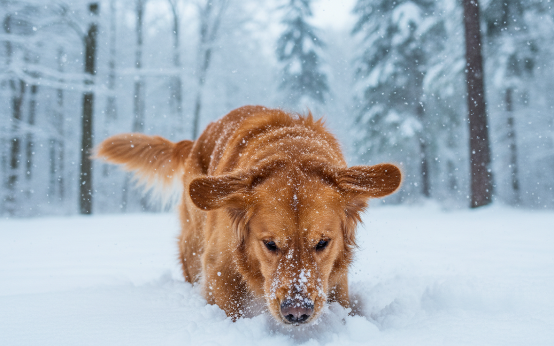 Szaglás hó alatt – miért izgalmas ez a kutyádnak?
