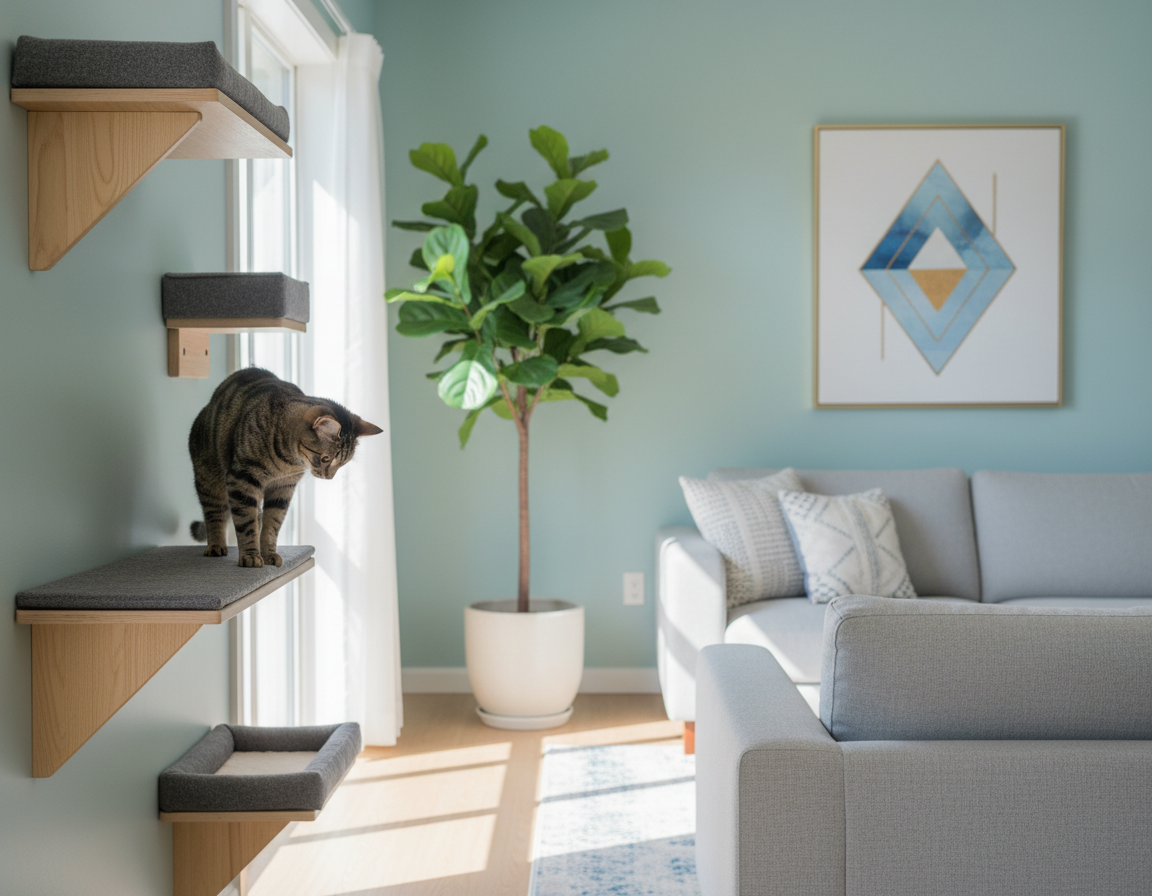 macska falra szerelhető polcok