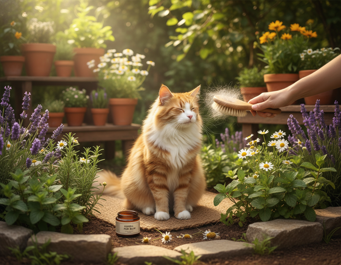 macska gyógynövényes bőrápolás