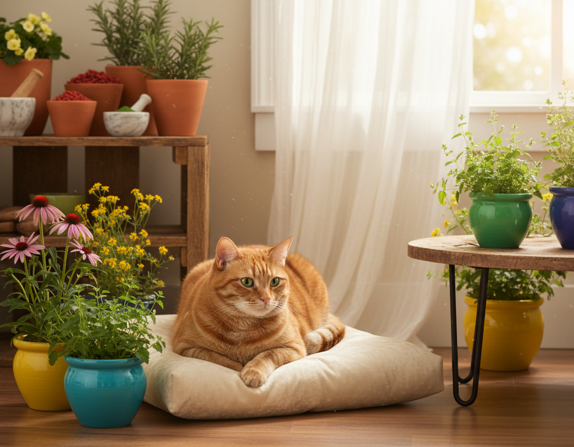 macska gyógynövényes immunerősítés