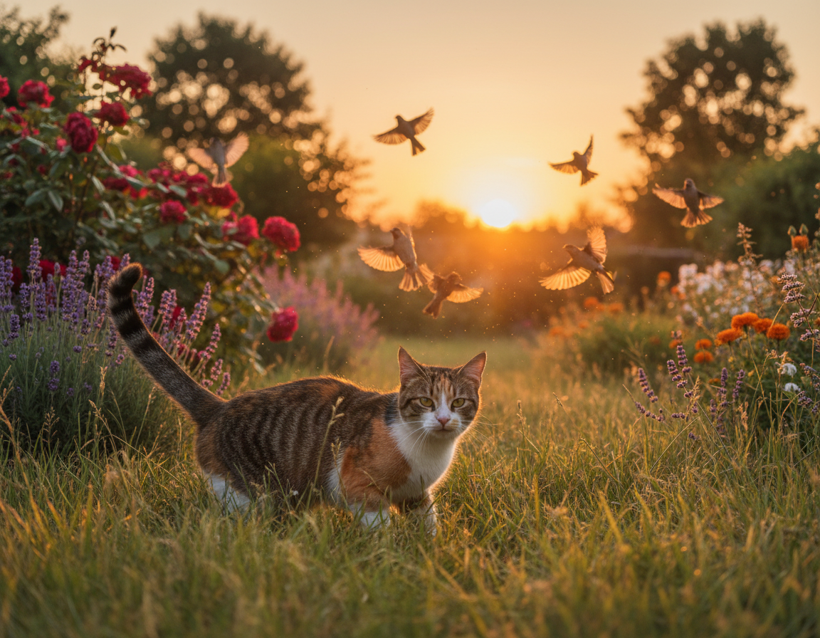macska szabadtéri vadászati ösztön