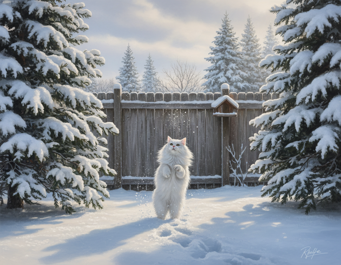 macska téli kinti életmód